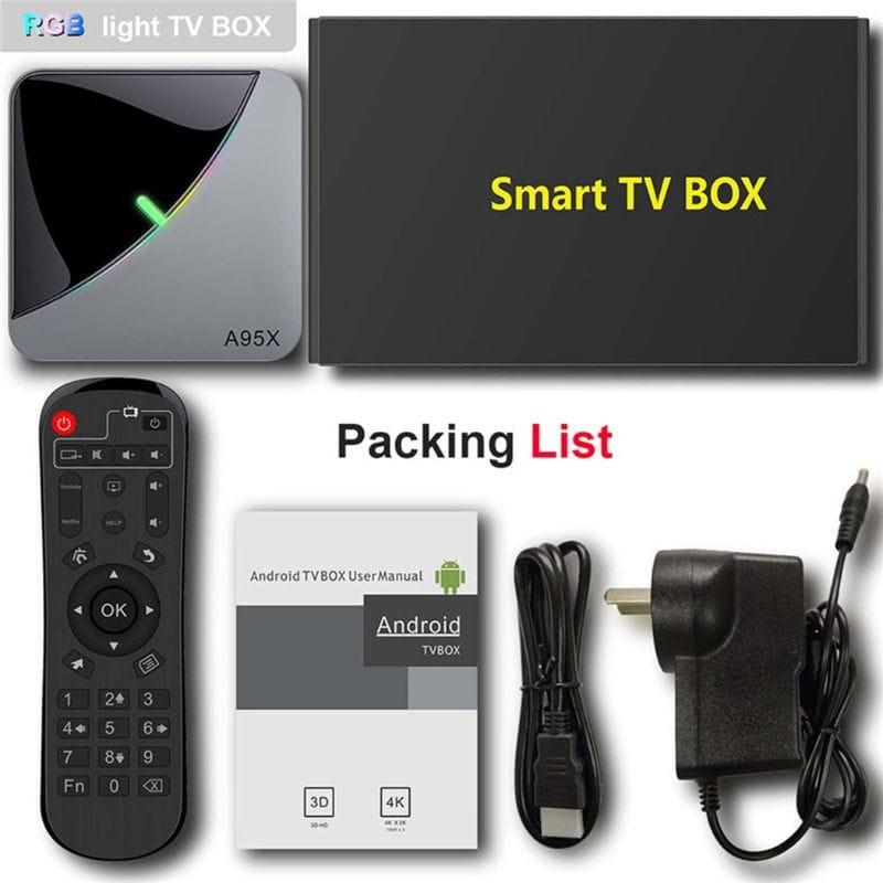 A95X F3 Air II S905Y4 4GB/64GB Android 11 - Android TV contenido de la caja