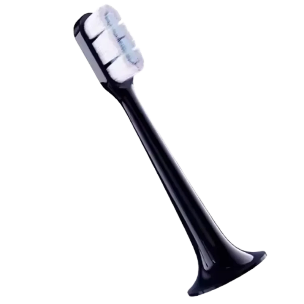 Cabezal de cepillo Xiaomi T700 en color negro, diseño largo y estilizado con cerdas suaves y densas, punta compacta para limpieza precisa en zonas difíciles