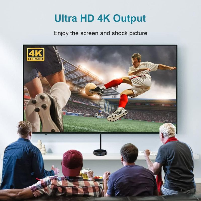 4K de HK1 RBox H8 H618 4GB/64GB Wifi 6 Bluetooth Android 12 - Android TV