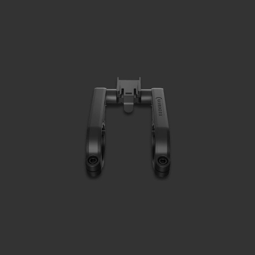 Soporte de manillar Shanren Click para ciclocomputador Miles, color negro, diseño doble brazo con tornillería visible, estado desprecintado