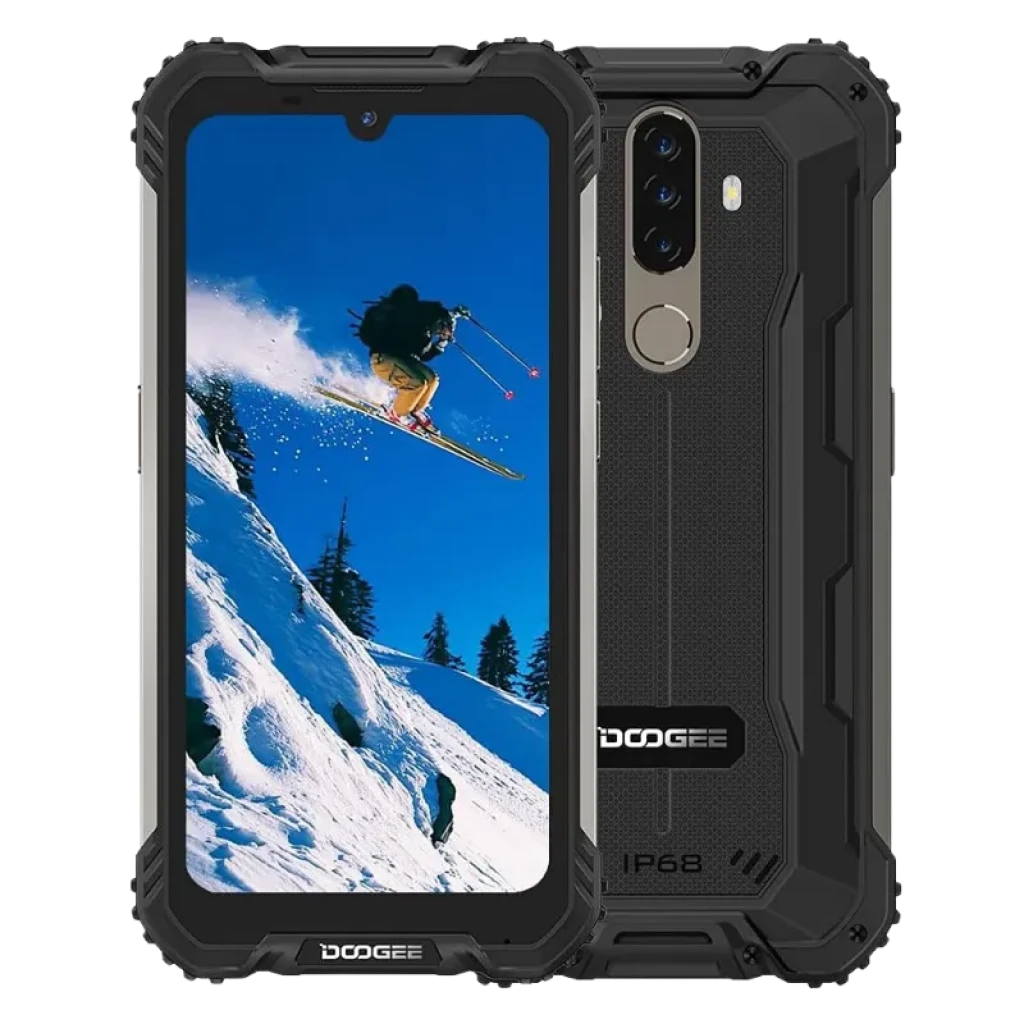 Doogee S58 Pro 6GB/64GB Negro Clase B Reacondicionado, móvil rugerizado negro con marco robusto, triple cámara trasera, lector de huellas y pantalla con notch