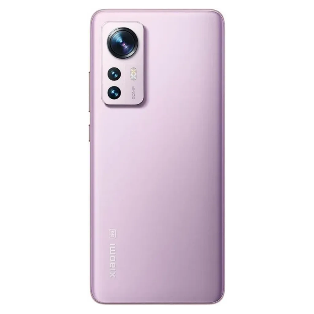 Xiaomi 12 12GB/256GB Lila - Desprecintado con acabado mate, módulo triple de cámaras traseras y flash LED, logo 5G visible en la parte inferior izquierda