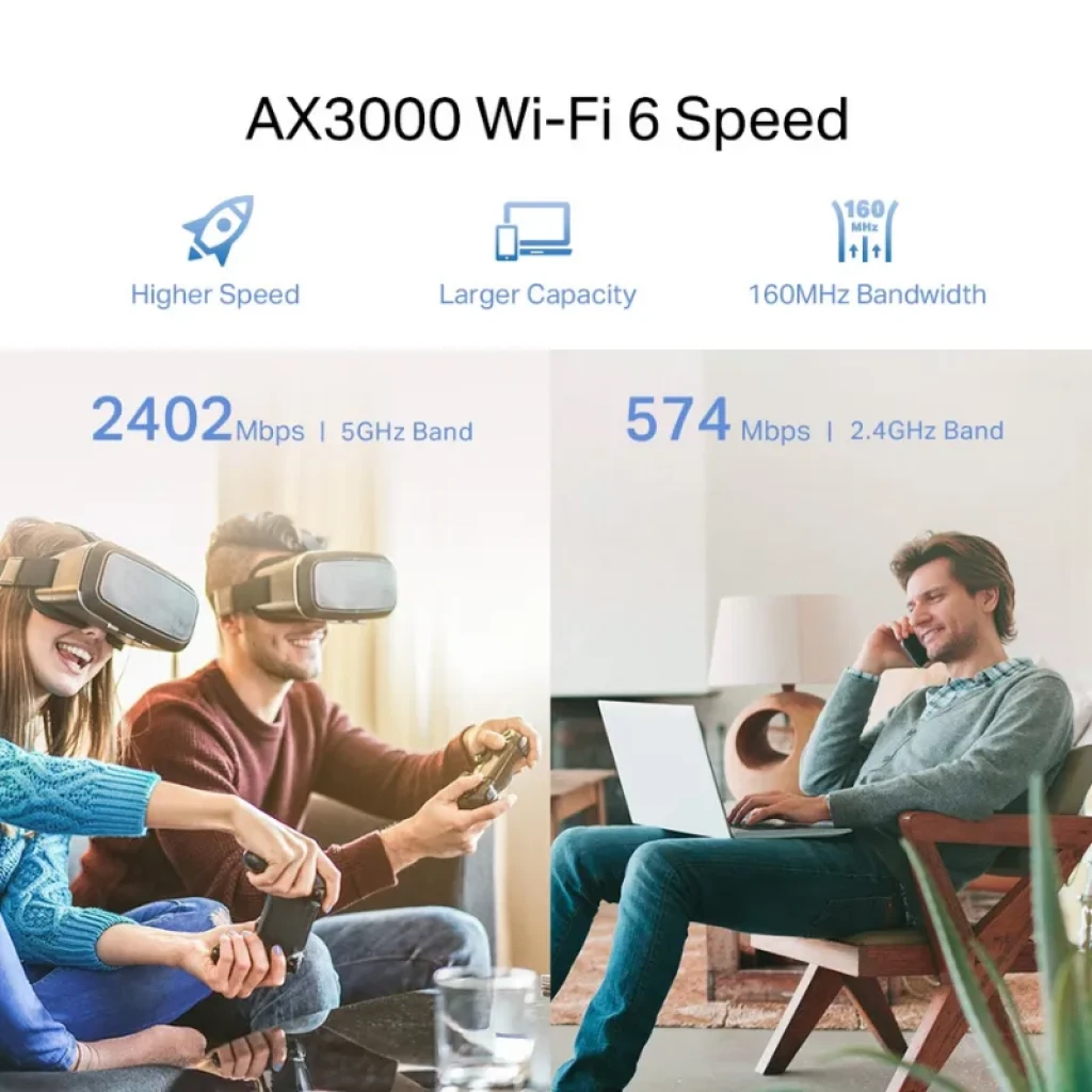 Velocidad de descarga WiFi 6 del TP-Link RE700X