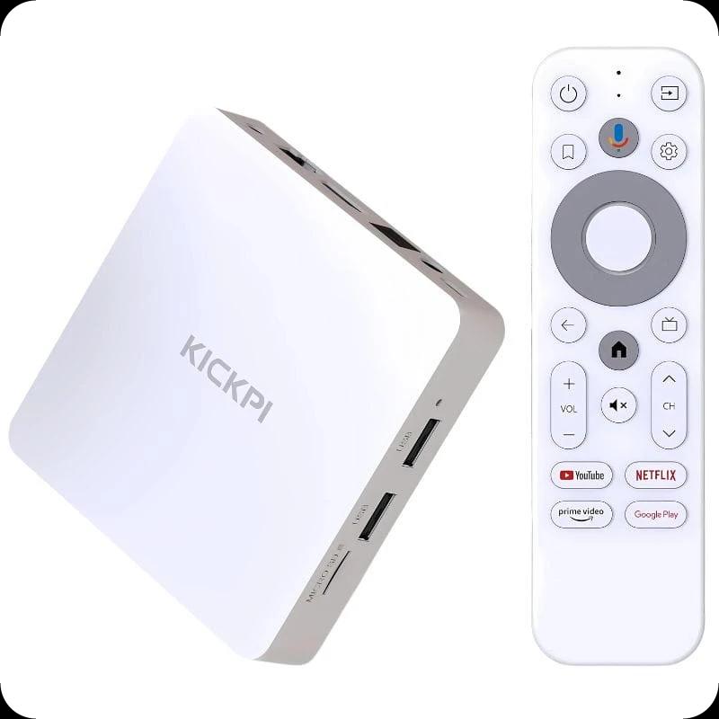 Tanix Kickpi KP1 S905Y4 2GB/32GB Certificado Google Netflix Android 11 Blanco - Android TV
