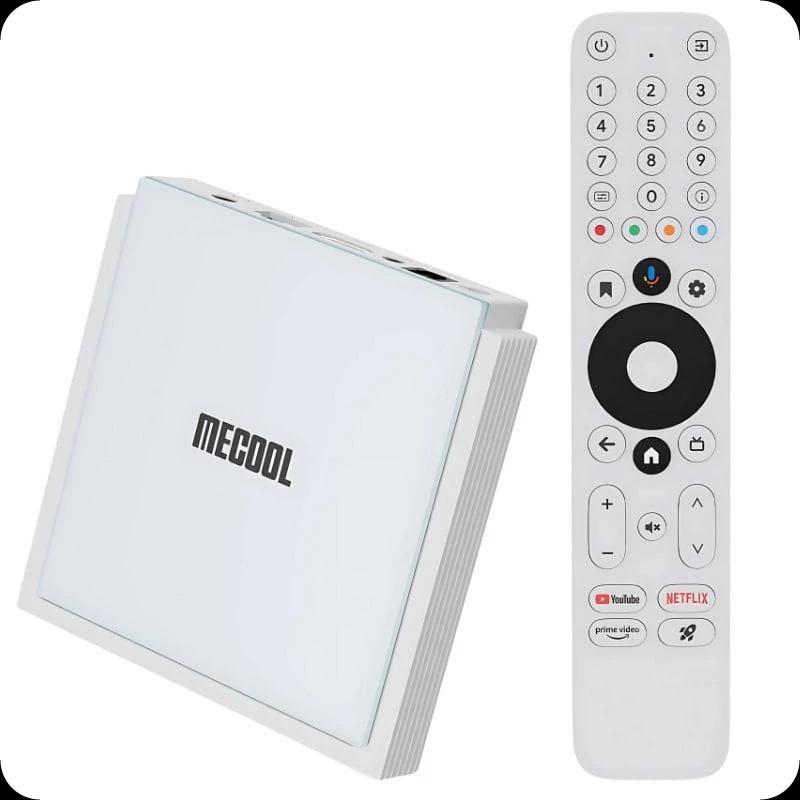 Mecool KM2 Plus Deluxe 4GB/32GB Certificado Netflix Android 11 Blanco - Android TV