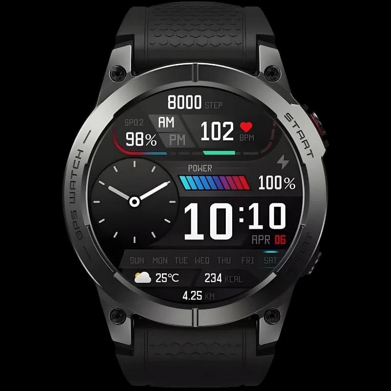 Zeblaze Stratos 3 Pro Preto - Smartwatch com ecrã AMOLED HD