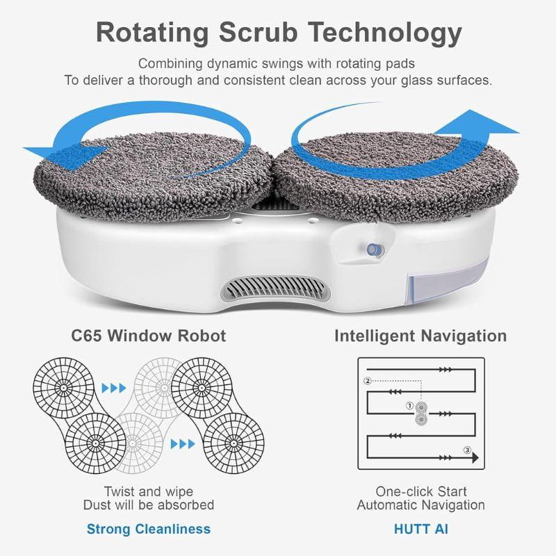HUTT C65 Blanco - Robot Limpiacristales, características