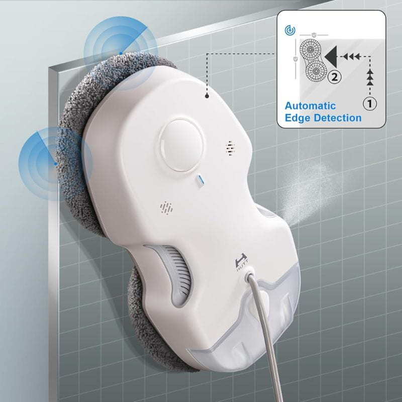 HUTT C65 Blanco - Robot Limpiacristales, llega a las esquinas