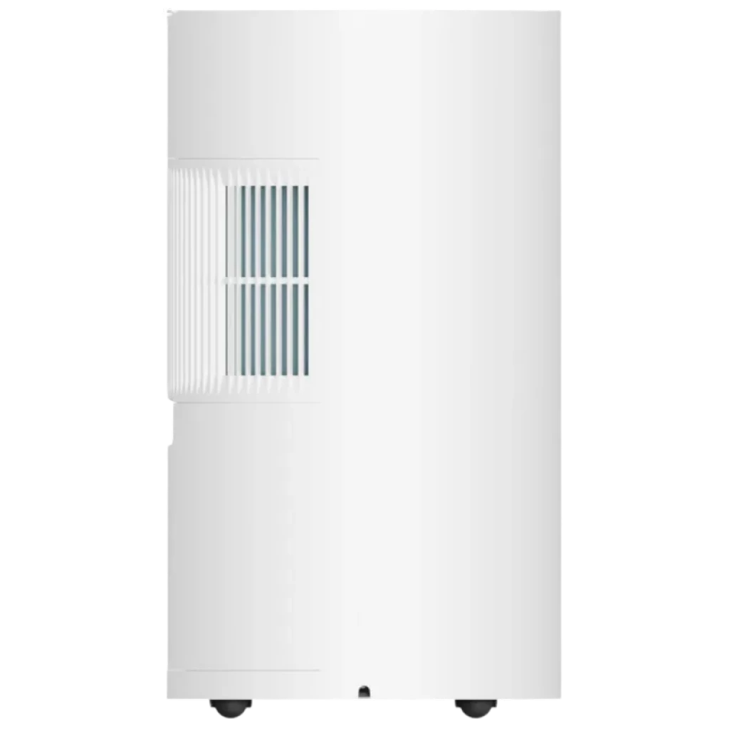 Xiaomi Smart Dehumidifier Lite Branco com grade lateral de ventilação e design minimalista em branco fosco, formato retangular e rodízios inferiores