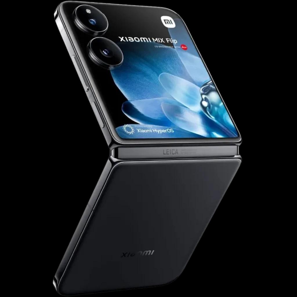Xiaomi Mix Flip 5G 12Go/512Go Noir avec écran pliable, double module photo Leica proéminent, finition noire mate élégante et charnière robuste