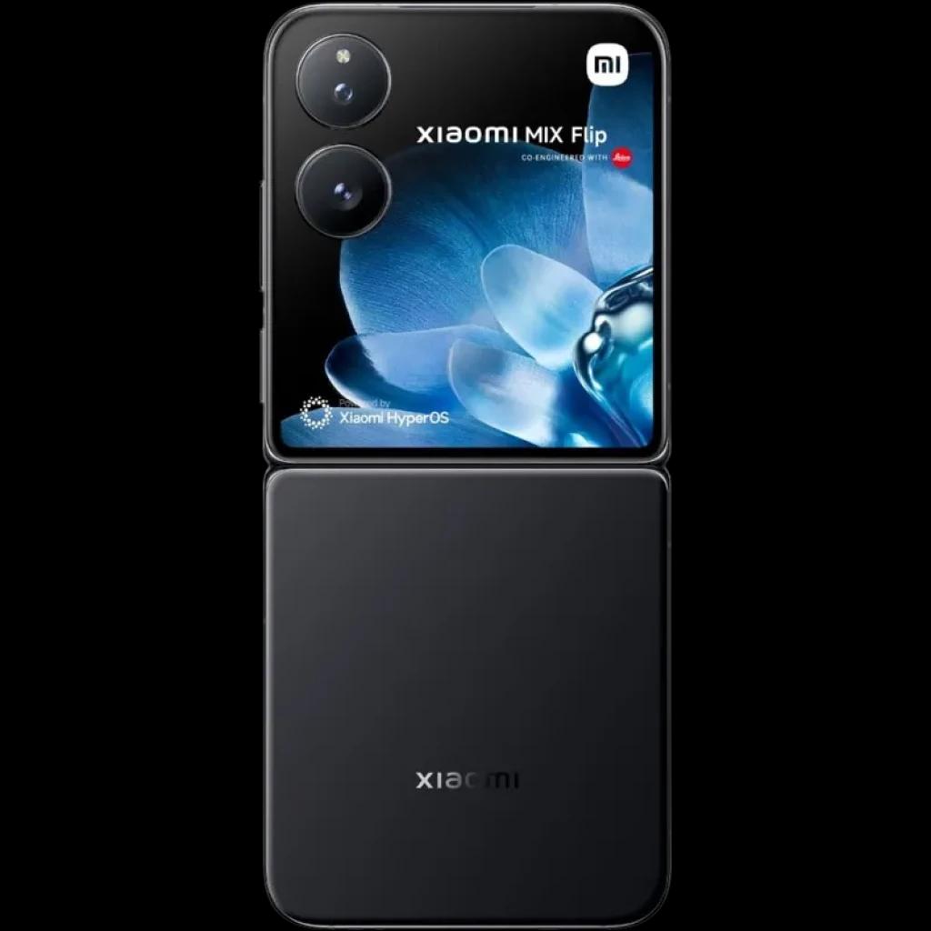 Xiaomi Mix Flip 5G noir, smartphone pliable avec grand écran externe, double capteur photo pro, finition élégante, 12 Go RAM et 512 Go stockage