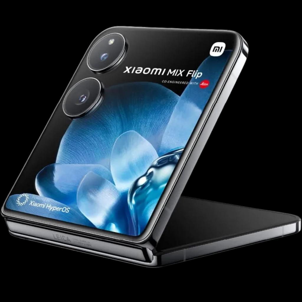 Xiaomi Mix Flip 5G 12Go/512Go Noir, smartphone pliable élégant, double caméra circulaire Leica, écran externe lumineux, bords métalliques polis