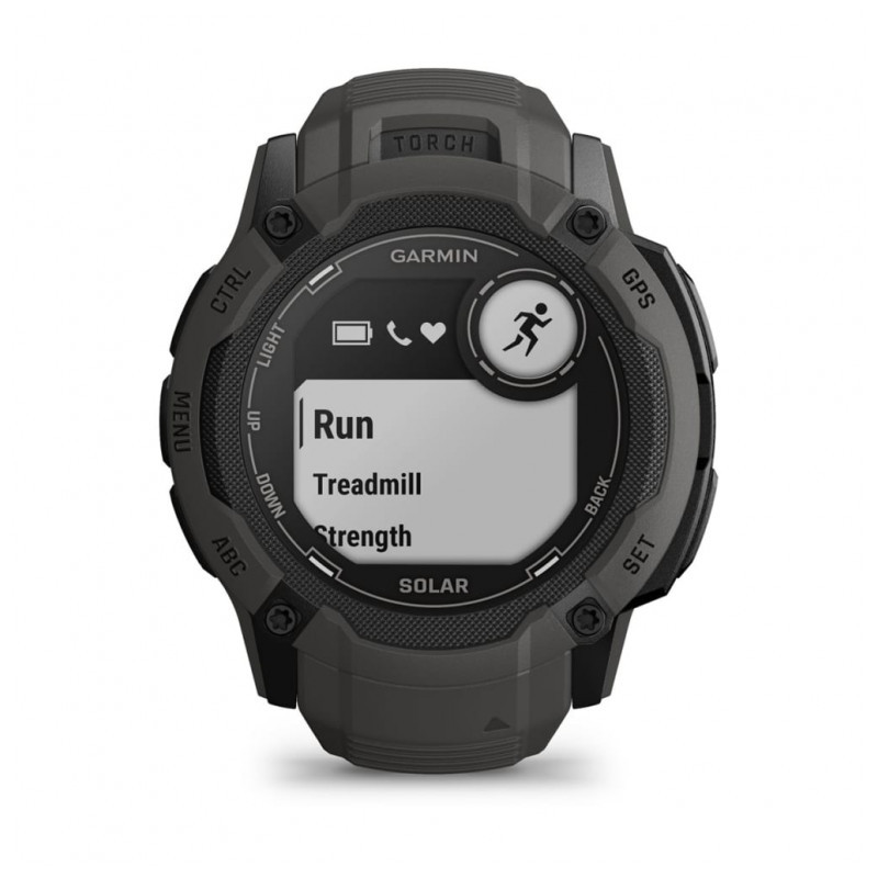Garmin Instinct 2X Solar 50mm Preto - vista frontal