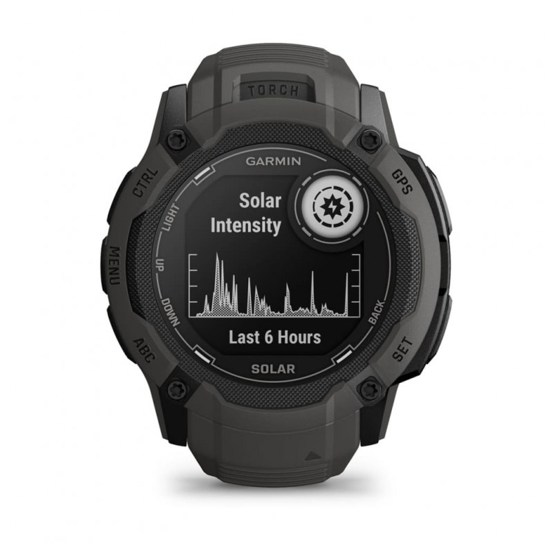 Garmin Instinct 2X Solar 50mm Preto - intensidade solar