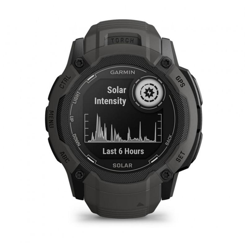 Garmin Instinct 2X Solar 50mm Preto - intensidade solar