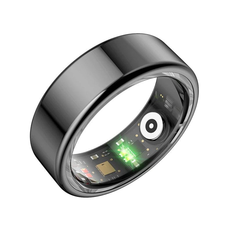 Adaptable Colmi R02 Talla 8 Negro - Anillo inteligente
