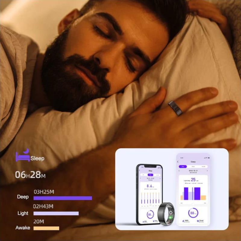 Datos deportivos de Colmi R02 Talla 8 Oro - Anillo inteligente