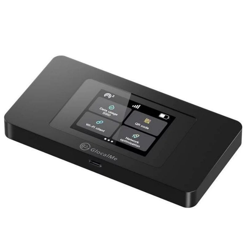 Router Wi-Fi 4G/LTE portátil GlocalMe Duoturbo Cloud SIM imagen lateral