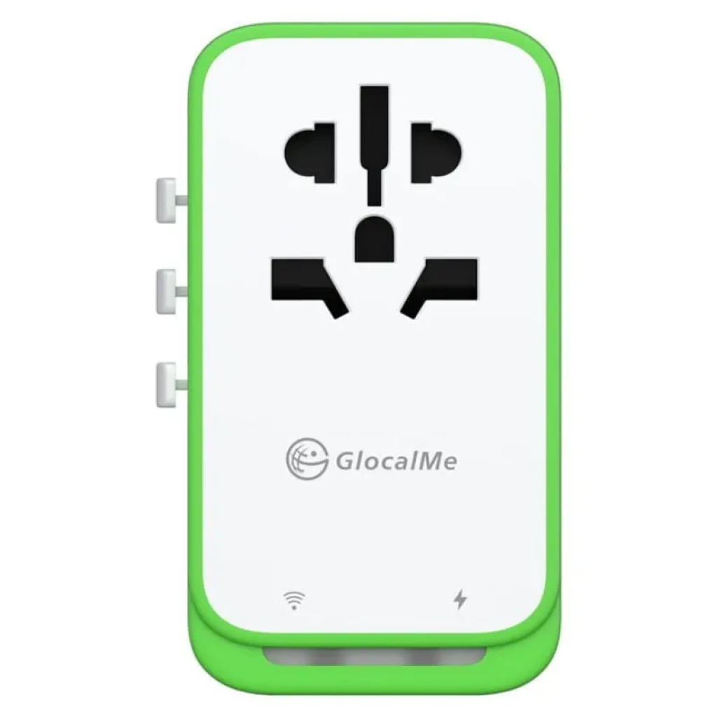 Adaptador de Viaje GlocalMe Roamplug 4G WiFi 4 en 1 - vista frontal