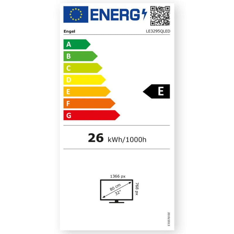 TV Engel 32 LE3295QLED etiqueta energética