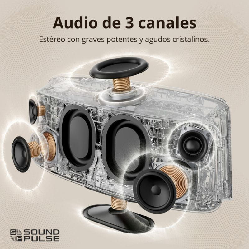 Tronsmart Fiitune X30 - Altavoz Bluetooth, audio de 3 canales