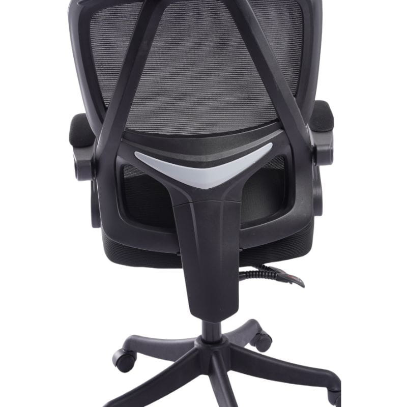 Powerbasic Lisboa Negro detalle trasero del respaldo lumbar