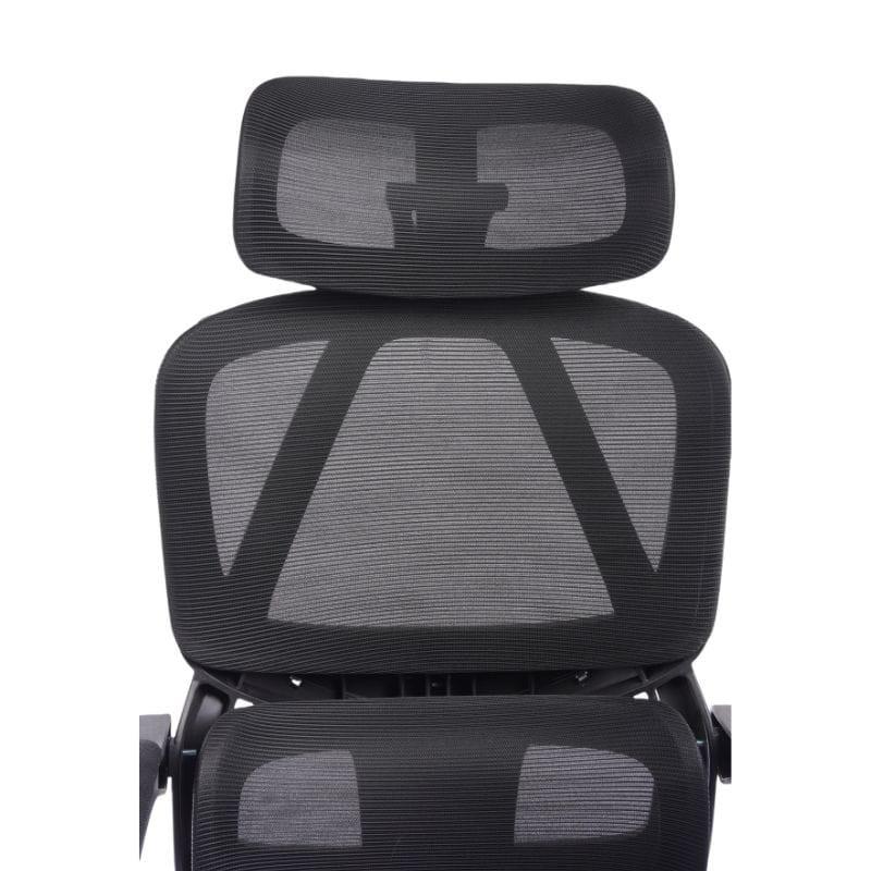 Powerbasic Lisboa Negro detalle delantero del apoya cabezas