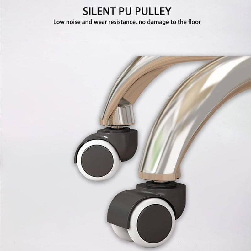 Powerbasic Funchal pieds en aluminium avec roues silencieuses