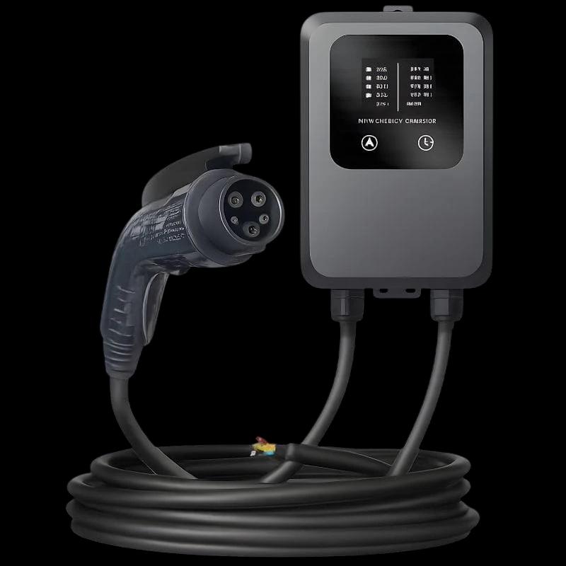 Estación de carga para vehículos eléctricos 32A/7.0KW/10M Negro - Cargador EV Tipo 2