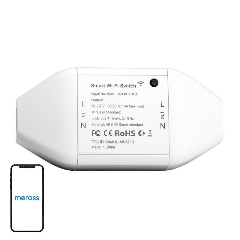 Frontal de Meross MSS710-UN WiFi Blanco - Switch Inteligente