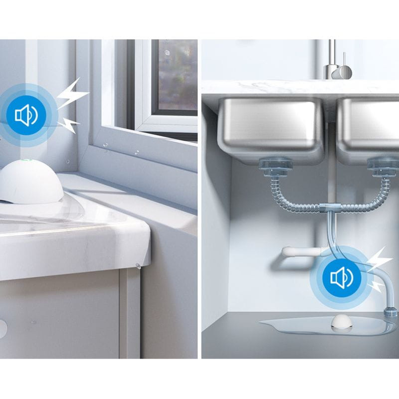 Sensor de fugas de agua Meross MS400 con alarma