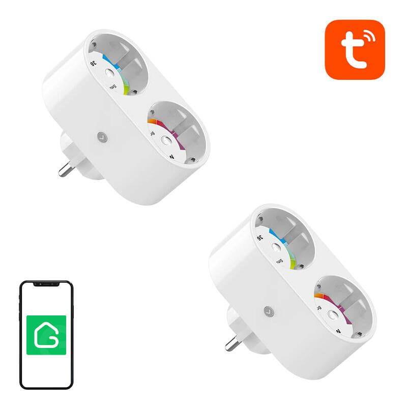 Pack de Gosund SP211 3680 W 1Wi-Fi 2.4 GHz Dual Pack de 2 Branco - Tomada Inteligente