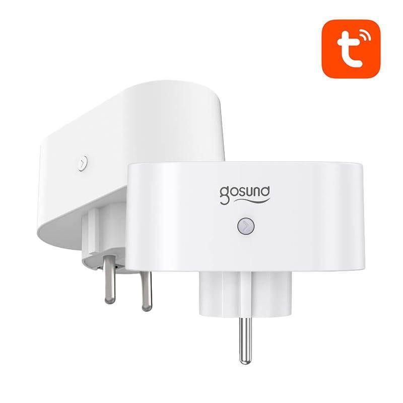 Laterais de Gosund SP211 3680 W 1Wi-Fi 2.4 GHz Dual Pack de 2 Branco - Tomada Inteligente
