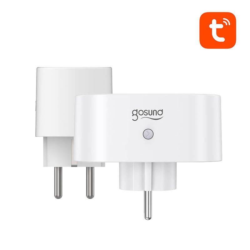 Alta qualidade de Gosund SP211 3680 W 1Wi-Fi 2.4 GHz Dual Pack de 2 Branco - Tomada Inteligente