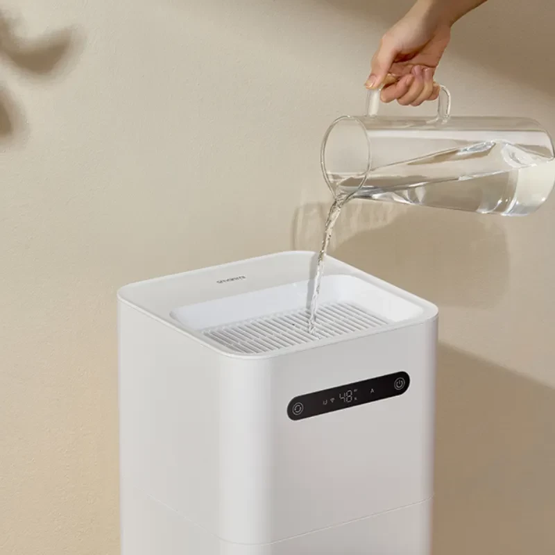 Xiaomi Smartmi Evaporative Humidifier 3 con depósito superior recargable, display táctil con indicador de humedad y diseño minimalista en color blanco