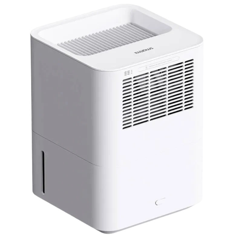 Smartmi Evaporative Humidifier 3 Lite - Humidificateur blanc, design cubique, grille frontale large, réservoir visible latéral, commandes supérieures
