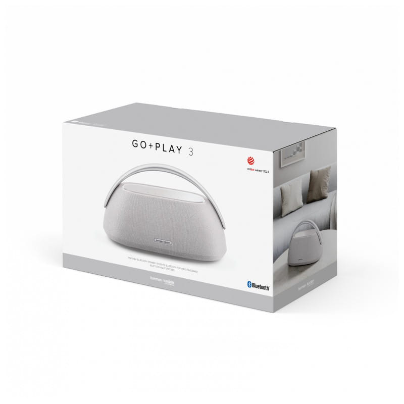 Harman Kardon Go + Play 3.Bluetooth Compacto Gris - Altavoz portátil imagen de la caja