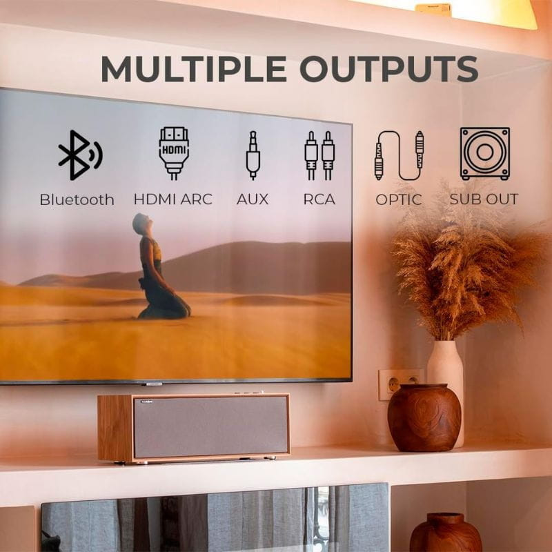 VULKKANO T40 ARC Altavoz de Sobremesa múltiples conexiones