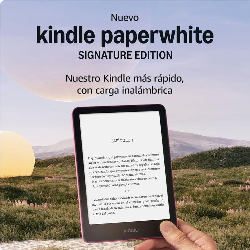 Frente de Amazon Kindle Paperwhite Signature Edition 12ª Geração (32GB) Framboesa Metálica - e-Reader