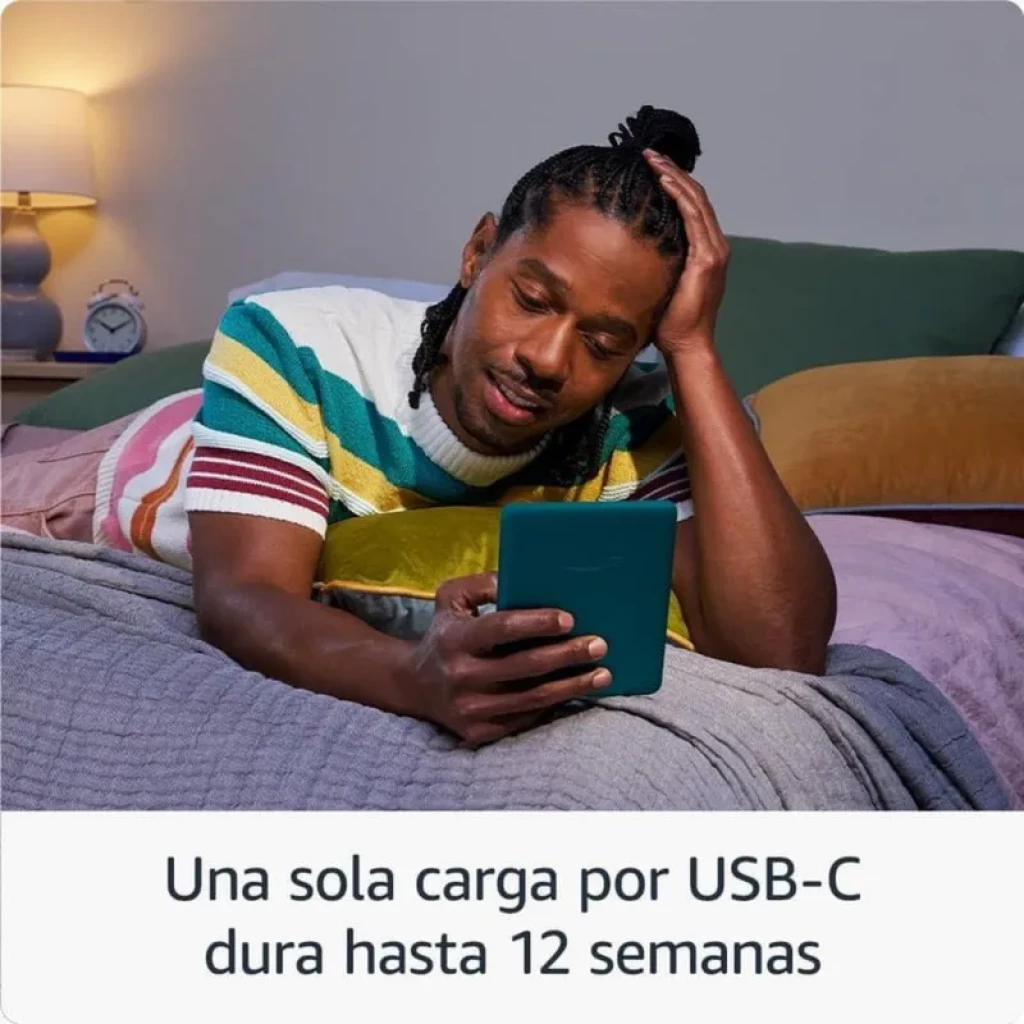 Kindle Paperwhite 12ª Geração 16GB preto, tela antirreflexo iluminada, recarga USB-C com bateria de até 12 semanas, design fino e leve para leitura