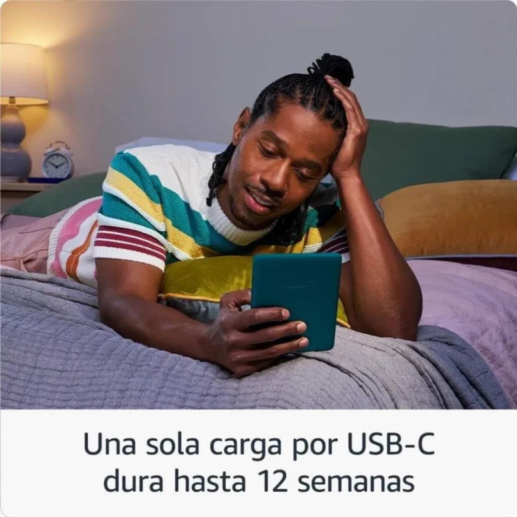 Kindle Paperwhite 12ª Geração 16GB preto, tela antirreflexo iluminada, recarga USB-C com bateria de até 12 semanas, design fino e leve para leitura