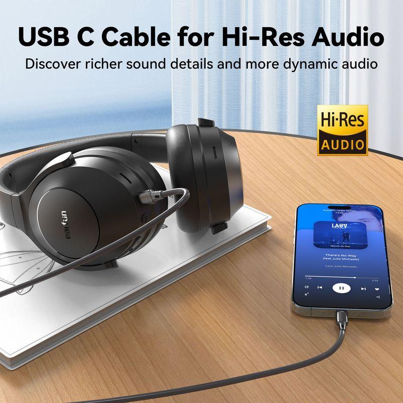 USB Type C de Earfun Wave Life Bluetooth Noir