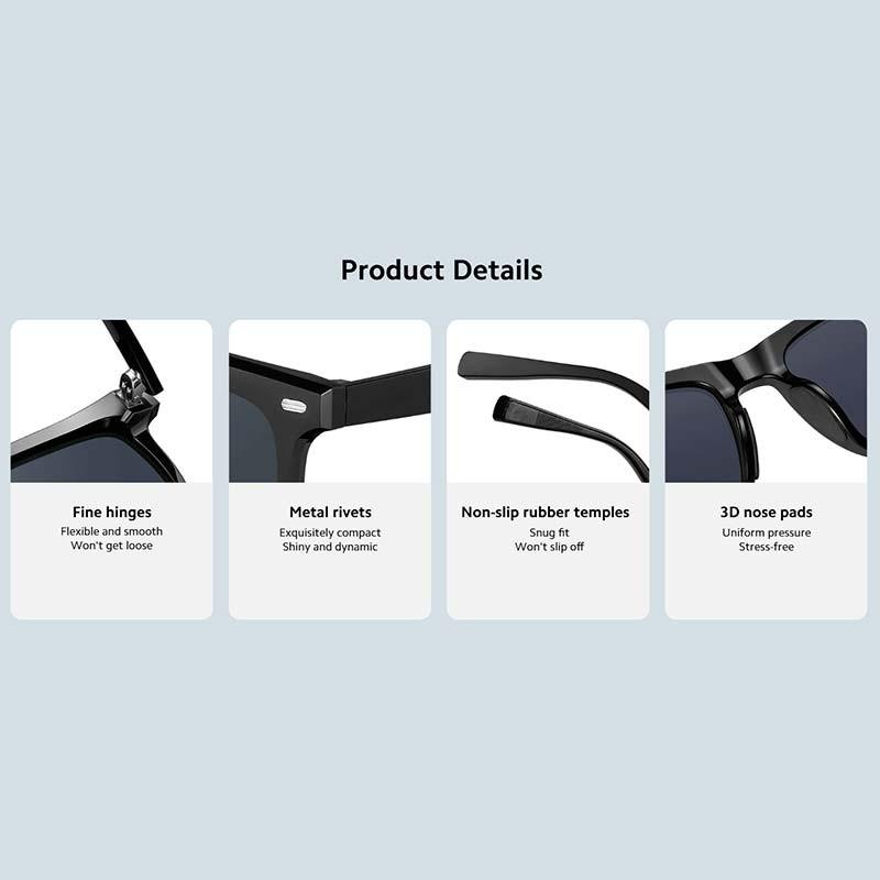 Xiaomi Square Sunglasses - détails du design