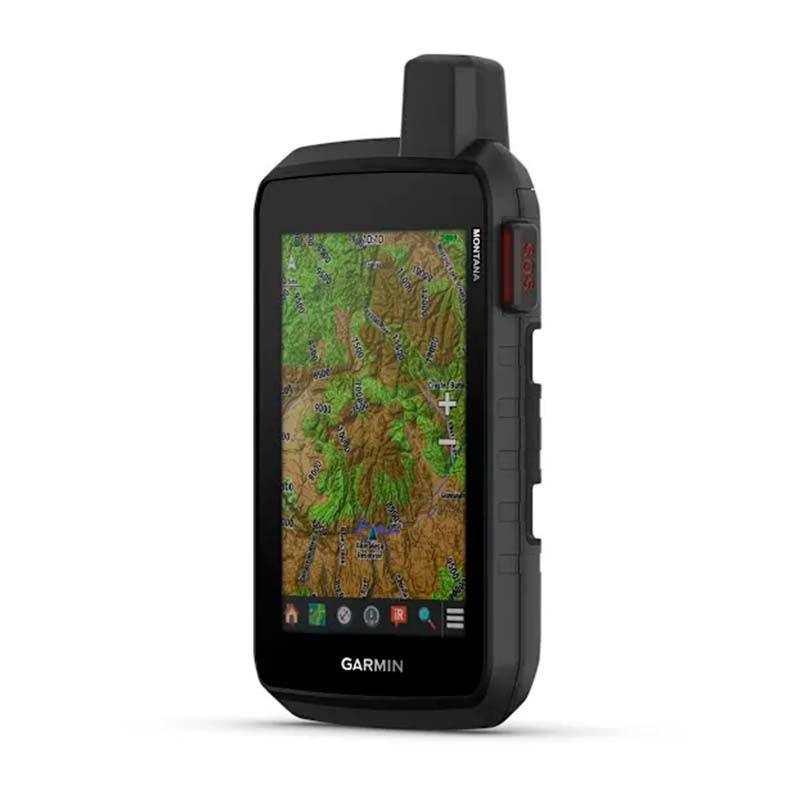 Garmin Montana 710i - vista frontal y lateral derecho