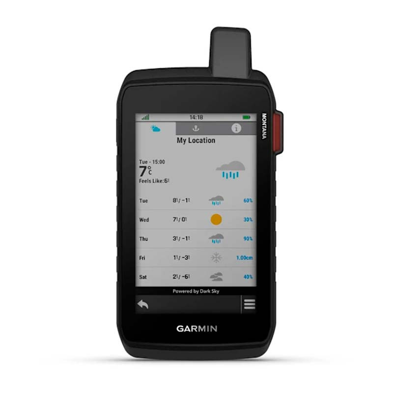 Garmin Montana 710i - información metereológica