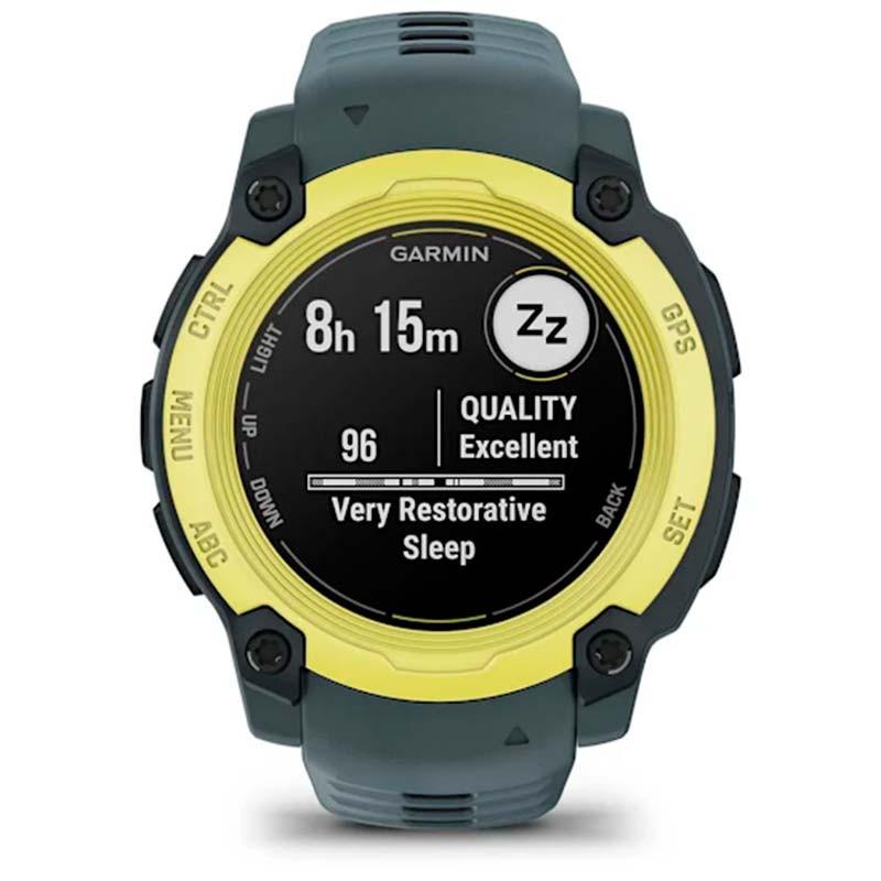 Garmin Instinct E 40mm Amarillo con Correa Gris - monitorización del sueño