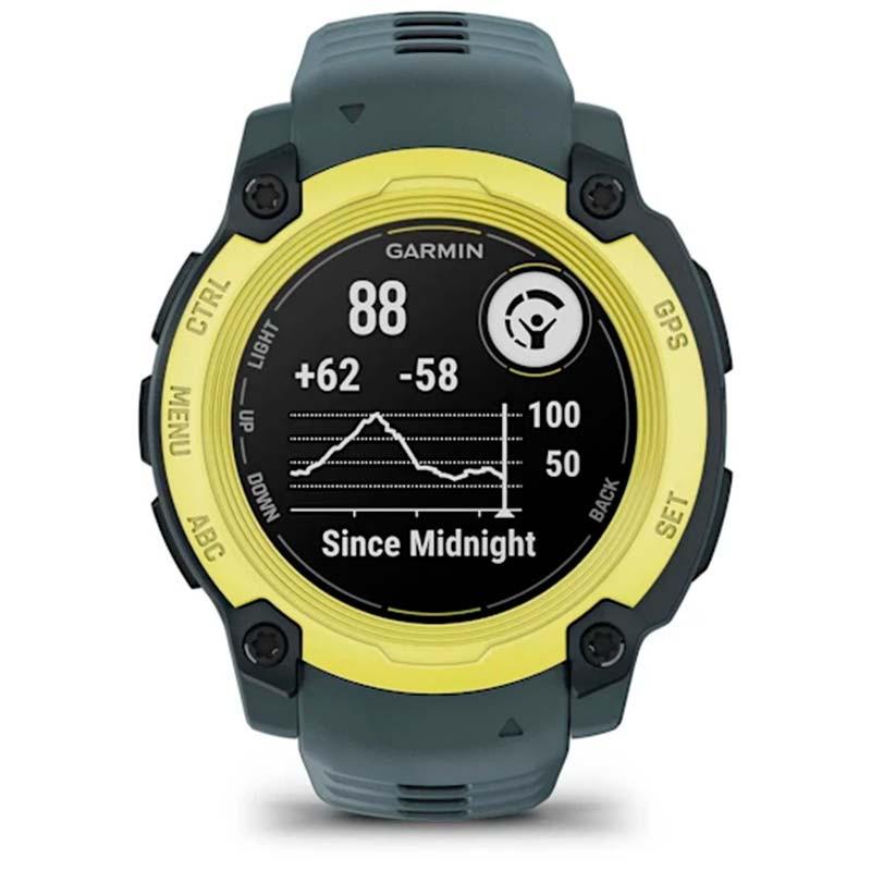 Garmin Instinct E 40mm Amarillo con Correa Gris - frecuencia cardíaca