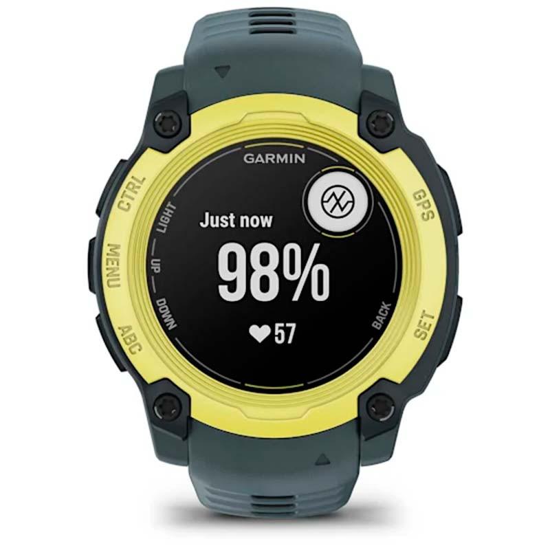 Garmin Instinct E 40mm Amarillo con Correa Gris - pulsioxímetro