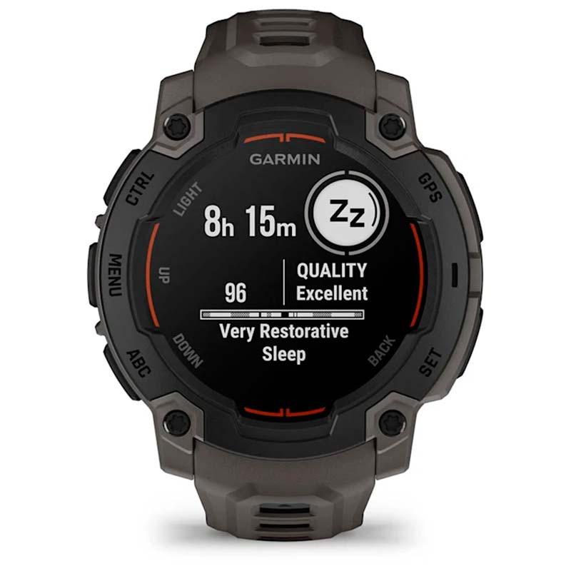 Garmin Instinct E 45mm Negro con Correa Carbón - monitorización del sueño