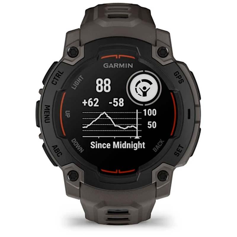 Garmin Instinct E 45mm Negro con Correa Carbón - frecuencia cardíaca